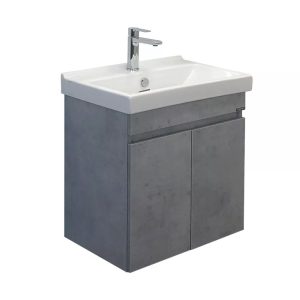 Тумба подвесная Comforty Осло 60 с раковиной Fest 60 F01 Бетон светлый 00-00000835CF Тумба подвесная Comforty Осло 60 с раковиной Fest 60 F01 Бетон светлый 00-00000835CF