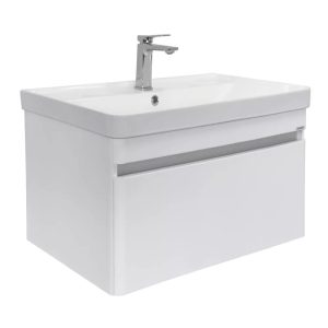 Тумба подвесная Comforty Валдай 81 с раковиной 4480 Белый матовый 00-00019144CF