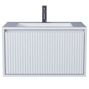 Тумба подвесная Uperwood Next Premium 70 с раковиной Белый матовый 3930205164