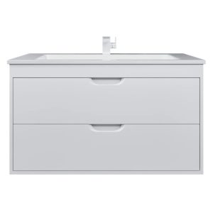 Тумба подвесная Uperwood Modul 97 с раковиной Белый матовый 393020552