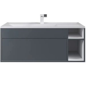 Тумба подвесная Uperwood Lotus 100 Серый матовый 39340205465