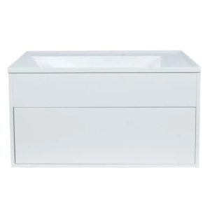 Тумба подвесная Uperwood Lotus Premium 80 с раковиной Белый матовый 39340207460