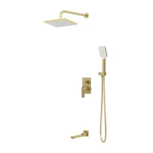 Душевая встройка Grossman Classic с изливом Золото матовое 501.K35.04.320