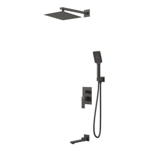 Душевая встройка Grossman Style с изливом Черный матовый 501.K35.05.210