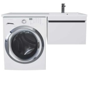 Тумба подвесная Uperwood Magenta 45 под стиральную машину Белый / Графит 5930205163