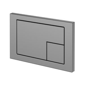 Клавиша смыва Cersanit Corner пластик Хром матовый 64107 Клавиша смыва Cersanit Corner пластик Хром матовый 64107