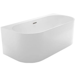 Ванна акриловая Azario Bradford 170х80 в комплекте с сифоном и металлической рамой Белый BRA17080