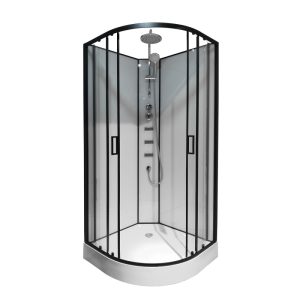 Душевая кабина Loranto Neo 90х90 Черный / Прозрачное CS-21811 Душевая кабина Loranto Neo 90х90 Черный / Прозрачное CS-21811