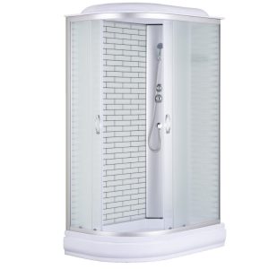 Душевая кабина Loranto Sunway 120х80 правая Хром / Матовое CS-66120-20R FW 120