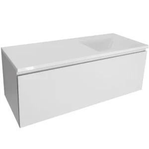 Тумба подвесная Эстет Dallas Luxe  120 с раковиной Белый ФР-00001931