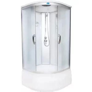 Душевая кабина Водный мир 80х80 ,Хром / Матовое, Высокий поддон