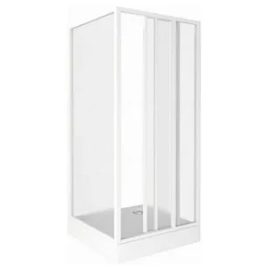 Душевая дверь Bas Сантра 120х185 Белый / Грейп