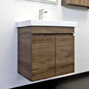 Тумба подвесная Comforty Осло 60 + раковина Дуб темно-коричневый 00-00011149CF Тумба подвесная Comforty Осло 60 + раковина Дуб темно-коричневый 00-00011149CF