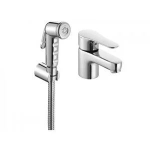 Смеситель для раковины Jacob Delafon July с гигиеническим душем E16319-4-CP Смеситель для раковины Jacob Delafon July с гигиеническим душем E16319-4-CP