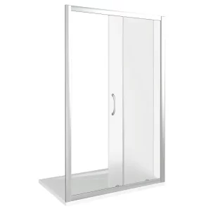 Душевая дверь Bas Latte 130х185 Хром / Прозрачное