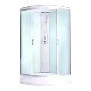 Душевая кабина Водный мир 90х90 ,Хром / Матовое, Низкий поддон