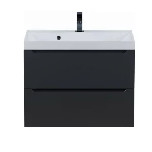 Тумба подвесная Uperwood Tanos 70 + раковина Classic Черный