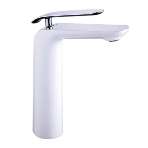 Смеситель для раковины Lemark Melange LM4909CW Хром / Белый