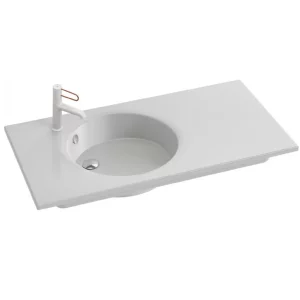 Раковина-столешница Jacob Delafon Odeon Rive Gauche EXAU112-Z-00 Белый