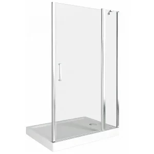 Душевая дверь Bas Pandora 140х185 Хром / Прозрачное