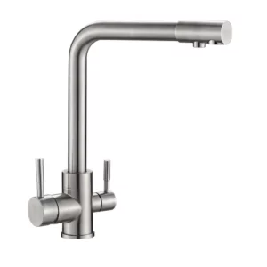 Смеситель для кухни Ulgran Classic U-016 с подключением к фильтру U-016-304 Хром матовый