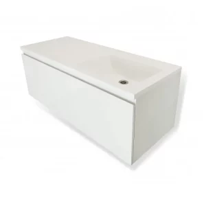 Тумба подвесная Эстет Dallas Luxe  110 с раковиной Белый ФР-00002023