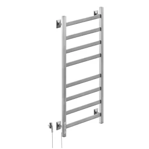 Полотенцесушитель электрический Санприз Контур П8 400*800 11063 Хром глянцевый диммер слева