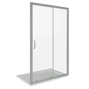 Душевая дверь Bas Infinity 130х185 Хром / Грейп