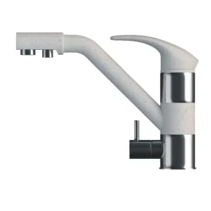 Смеситель для кухни Polygran Дуо с каналом для питьевой воды 694302 Серый Смеситель для кухни Polygran Дуо с каналом для питьевой воды 694302 Серый