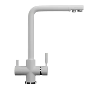 Смеситель для кухни Ulgran Classic U-016 с подключением к фильтру U-016-341 Ультра-белый