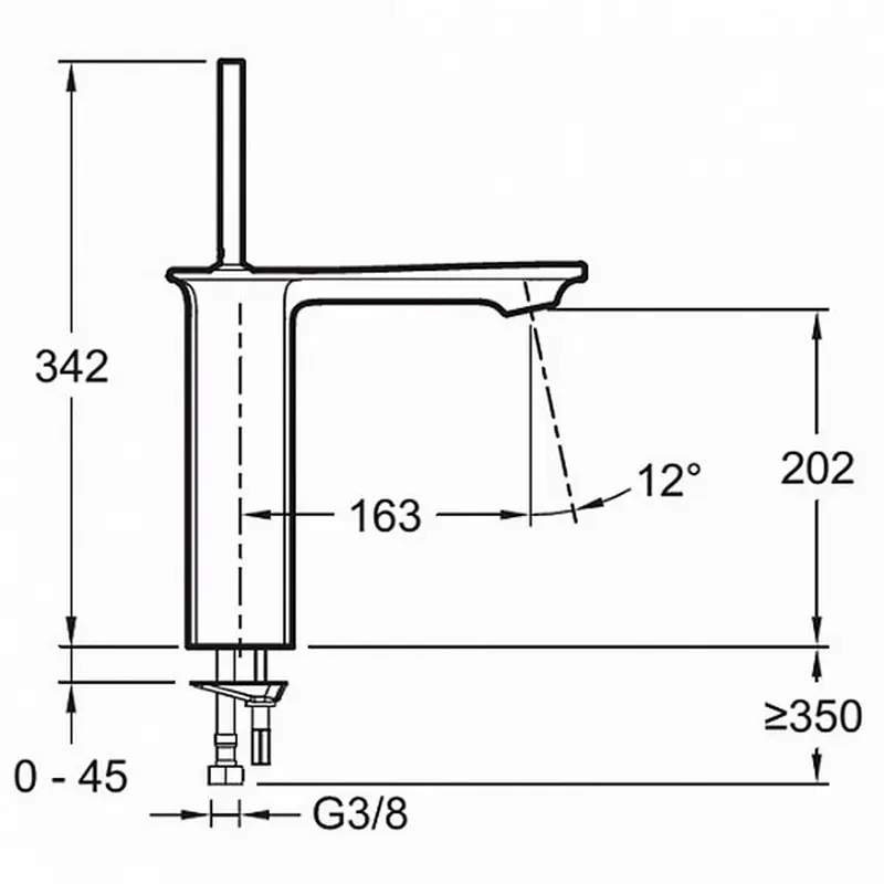 Смеситель для раковины Jacob Delafon Stance E14761-CP Смеситель для раковины Jacob Delafon Stance E14761-CP — изображение 2
