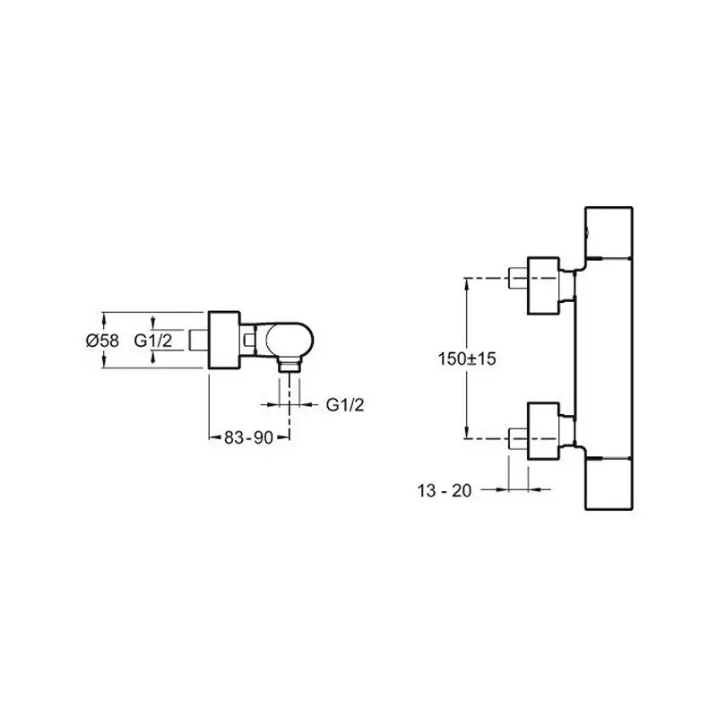 Смеситель для душа Jacob Delafon Talan E10108RU-CP Смеситель для душа Jacob Delafon Talan E10108RU-CP — изображение 2