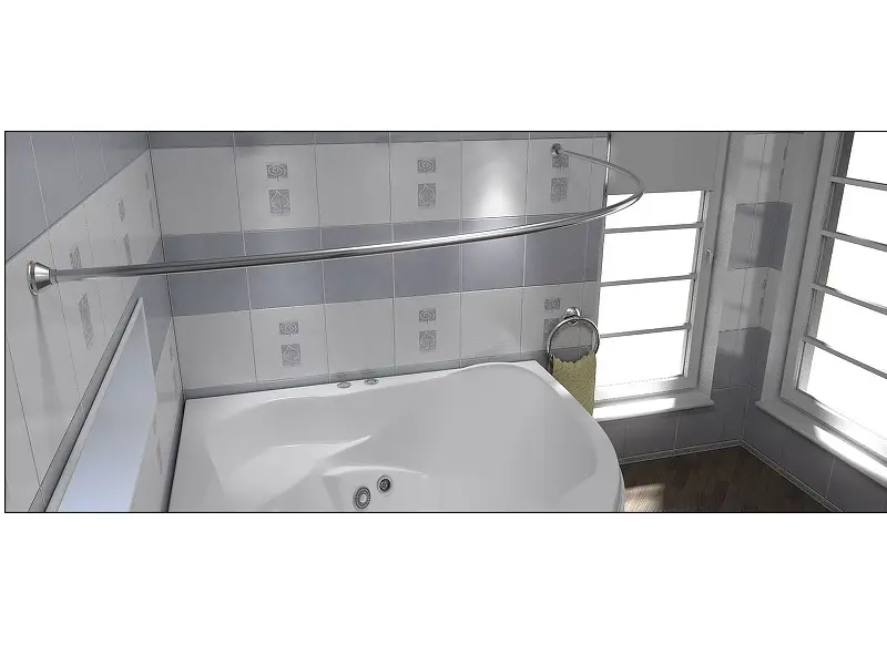 Карниз BAS Лагуна 170х110Хром КЗ00007 Карниз BAS Лагуна 170х110Хром КЗ00007 — изображение 2