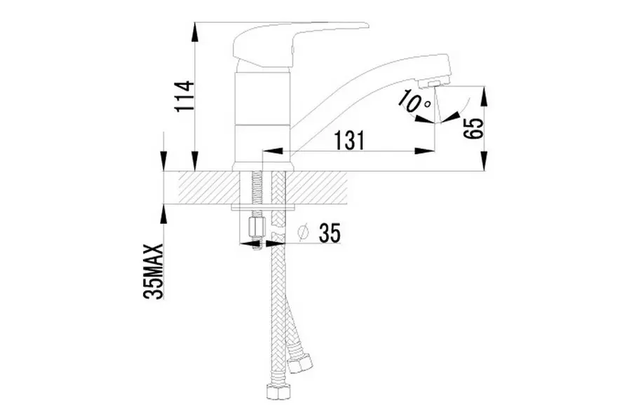 Смеситель для раковины Lemark Pramen Хром LM3307C Смеситель для раковины Lemark Pramen Хром LM3307C — изображение 2