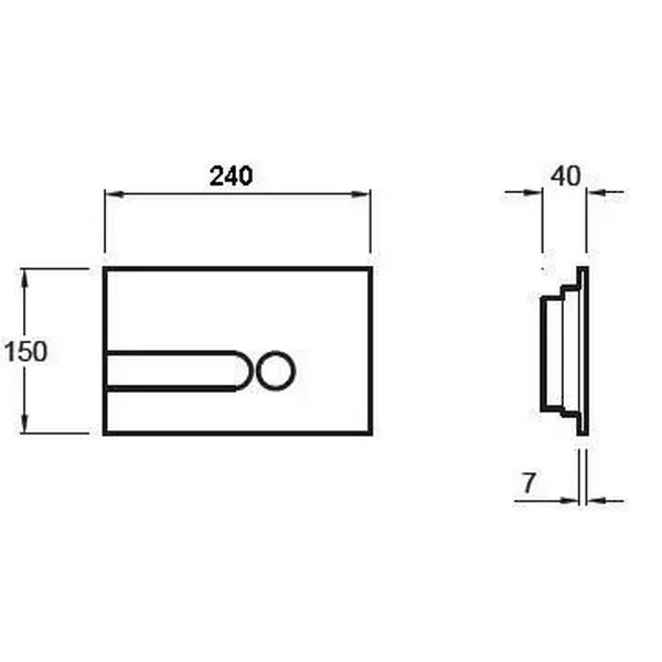Кнопка смыва Jacob Delafon белая Кнопка смыва Jacob Delafon белая — изображение 4
