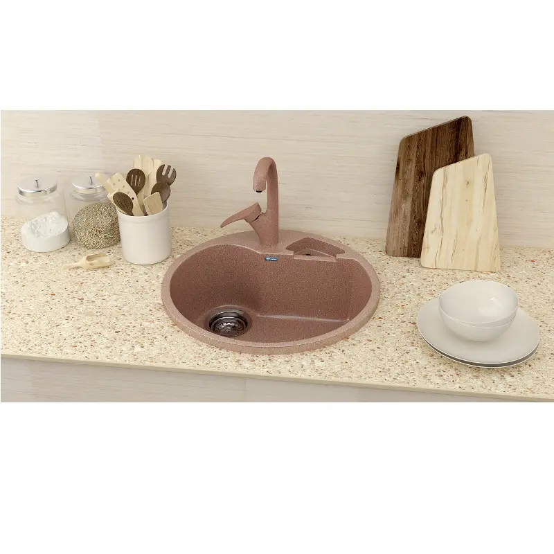 Смеситель для кухни Ulgran Classic U-001 U-001-302 Песочный Смеситель для кухни Ulgran Classic U-001 U-001-302 Песочный — изображение 2