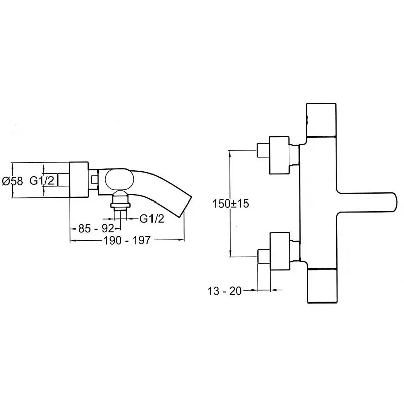 Смеситель для ванны Jacob Delafon Talan E10105RU-CP Смеситель для ванны Jacob Delafon Talan E10105RU-CP — изображение 2