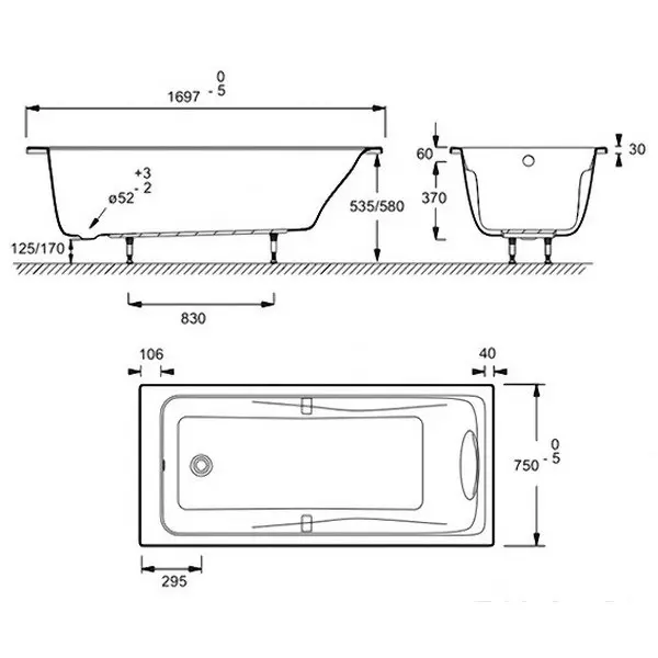 Панель торцевая Jacob Delafon Odeon Up Панель торцевая Jacob Delafon Odeon Up — изображение 3