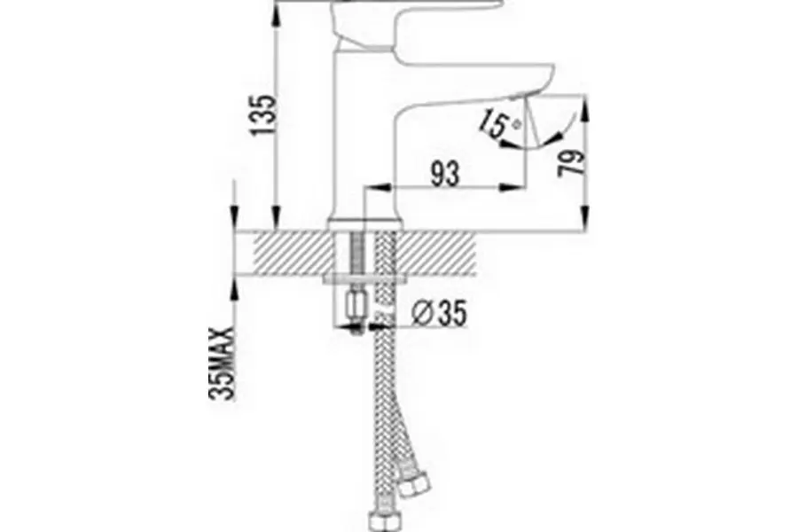 Смеситель для раковины Lemark Basis Хром LM3606C Смеситель для раковины Lemark Basis Хром LM3606C — изображение 2