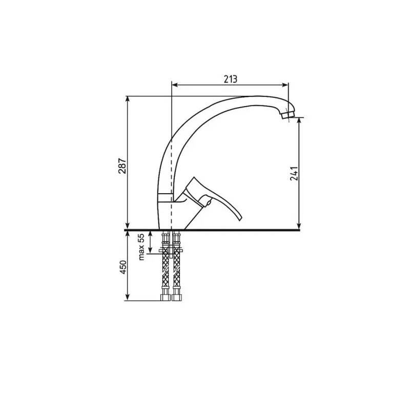 Смеситель для кухни Ulgran Classic U-001 U-001-302 Песочный Смеситель для кухни Ulgran Classic U-001 U-001-302 Песочный — изображение 3