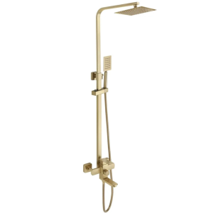 Душевая система Fmark FS81 с изливом Золото матовое FS8145C