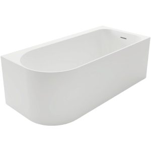 Ванна акриловая Azario Luton 170х80 правая в комплекте с сифоном и металлической рамой Белый LUT17080 R