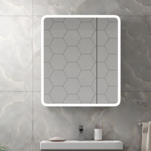 Шкаф зеркальный Агата Emotion 70 с датчиком движения Белый МВК029