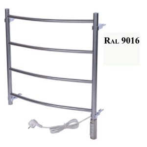 Полотенцесушитель электрический Тера Ребро 50х60 ПСН диммер Белый ПСН-10-02дб