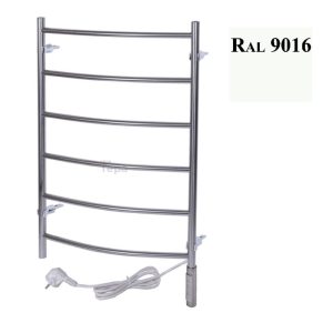 Полотенцесушитель электрический Тера Ребро 50х80 ПСН диммер Белый ПСН-10-03дб