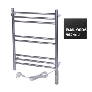 Полотенцесушитель электрический Тера Богема 40х60 ПСН диммер Черный матовый ПСН-15-01дч