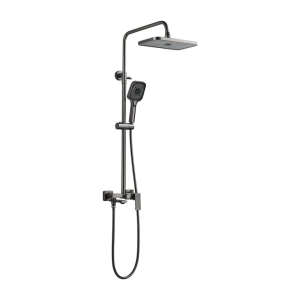 Душевая система Shevanik S96 с изливом Оружейная сталь S9636T