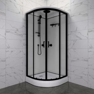 Душевая кабина Triton Прайм А 90х90 Черный / Прозрачное Щ0000071582