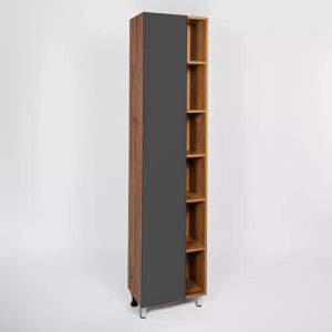 Пенал напольный Viant Бостон 45 Дуб вотан / Графит VBOS450G-PEN Пенал напольный Viant Бостон 45 Дуб вотан / Графит VBOS450G-PEN