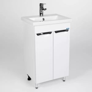 Тумба напольная Viant Лима 50 с раковиной Como Белый VLIM50CO-T2ST